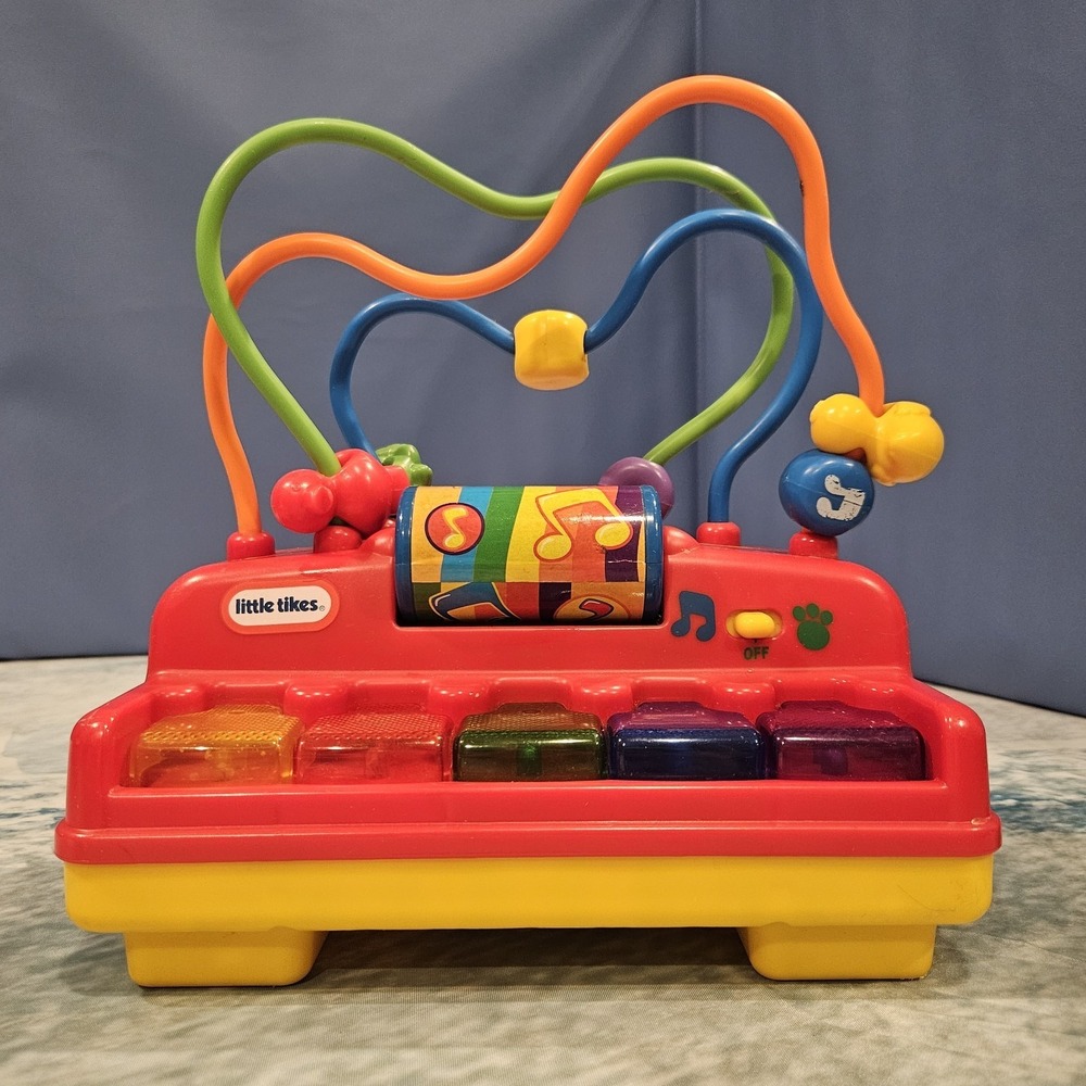 Little Tikes Melody Beads Piano Activity Toy Lights Sounds Tested Working
